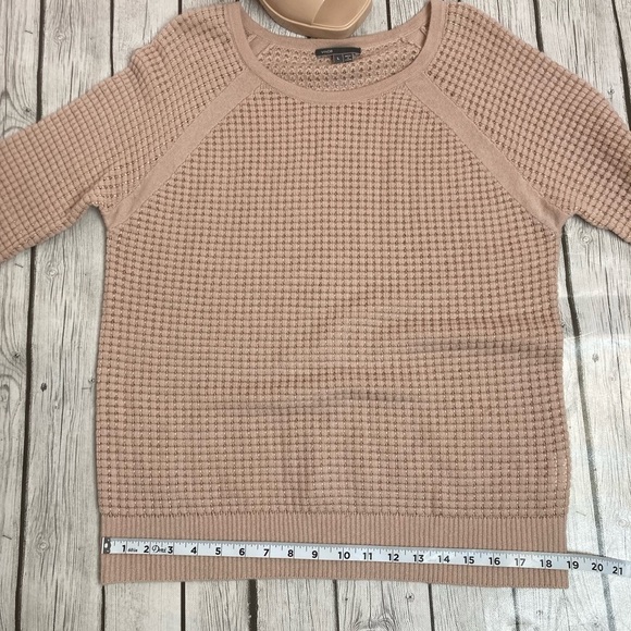 Vince Waffle-knit Pull Over Cashmere Blend Sweater - Picture 10 of 14